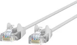 Belkin CE001B03-WHT-S 3 ft. Cat 6 White UTP Snagless 28AWG Patch Cable Bag & Label