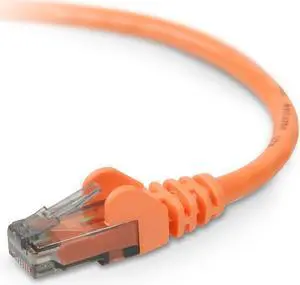 Belkin A3L980-06INORGS 6 in. Cat 6 Orange UTP Snagless RJ45 Patch Cable Belkin A3L980-06INORGS 6 in. Cat 6 Orange UTP Snagless RJ45 Patch Cable