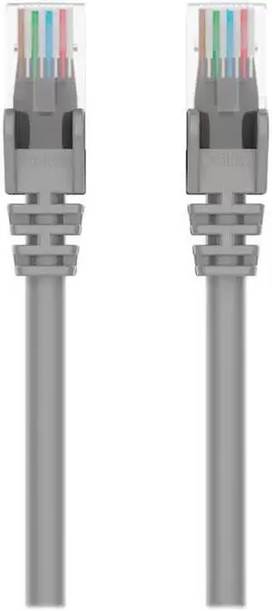 Belkin A3L980-06IN-S 6 in. Cat 6 Gray UTP Snagless RJ45 Patch Cable