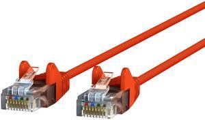 Belkin 1 ft Slim Patch Cable - Orange CE001B01-ORG-S