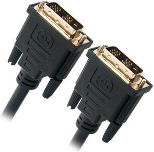 Omni Gear DVI-6 Black 6 ft. DVI-D Dual-Link(24+1) Male to Male 28AWG Cable w/ Ferrite Cores, Gold Plated