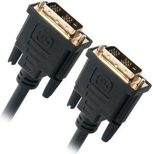 Omni Gear DVI-3 Black 3 ft. DVI-D Dual-Link(24+1) Male to Male 28AWG Cable w/ Ferrite Cores, Gold Plated