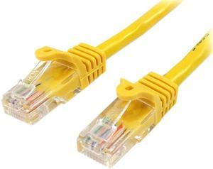StarTech 45PATCH25YL Cat5e Ethernet Cable - Patch Cable - Snagless Long Network Cable - Ethernet Cord - 25 ft - Yellow