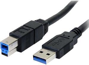 StarTech.com 6 ft Black SuperSpeed USB 3.0 Cable A to B - M/M