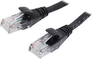 VCOM VC511-3BK 3 ft. Cat 5E Black Molded Patch Cable