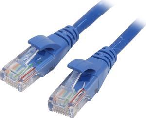 VCOM VC511-7BL 7 ft. Cat 5E Blue Molded Patch Cable