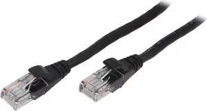 VCOM VC511-14BK 14 ft. Cat 5E Black Molded Patch Cable
