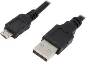 VCOM VC-MICRO10 Black USB 2.0 Type A Male to Micro USB 5pin Male Cable