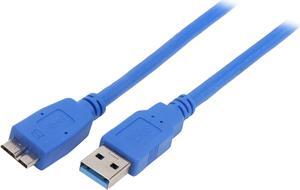 VCOM VC-SB3MC10 Blue USB 3.0 Type A Male to Micro B Male Cable