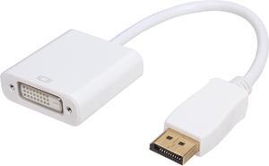 VCOM VC-DP/DVID 6" DisplayPort M to DVI-D F White Adapter