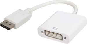VCOM VC-DP/DVIS 6" DisplayPort M to DVI Active Single Link F White Adapter