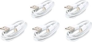 VisionTek 900759 3.3 ft. White Lightning to USB White 1 Meter Cable - 5 Pack