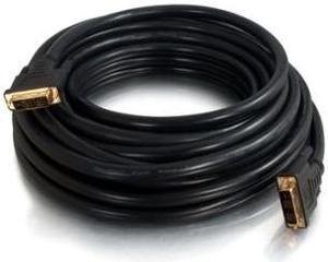 C2G 41232 Pro Series Single Link DVI-D Digital Video Cable M/M, In-Wall CL2-Rated, Black (15 Feet, 4.57 Meters)