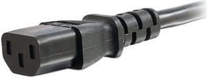 C2G 48066 18 AWG Coiled Hospital Grade Power Cord - NEMA 5-15P to IEC320C13, TAA Compliant, Black (8 Feet, 2.43 Meters)