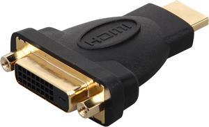C2G 40745 Velocity DVI-D Female to HDMI Male Inline Adapter, Black