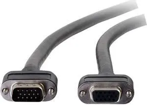 C2G 50240 Select VGA Video Extension Cable VGA Male to VGA Female, In-Wall CMG-Rated, Black (25 Feet, 7.62 Meters)