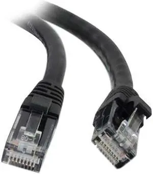 C2G 00401 Cat5e Cable - Snagless Unshielded Ethernet Network Patch Cable, Black (2 Feet, 0.60 Meters)