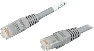 C2G 03967 Cat6 Cable - Snagless Unshielded Ethernet Network Patch Cable, Gray (6 Feet, 1.82 Meters)