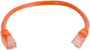 C2G 04016 Cat6 Cable - Snagless Unshielded Ethernet Network Patch Cable, Orange (2 Feet, 0.60 Meters)