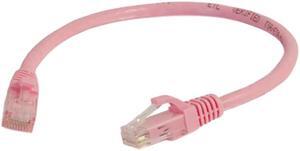 C2G 04045 Cat6 Cable - Snagless Unshielded Ethernet Network Patch Cable, Pink (3 Feet, 0.91 Meters)