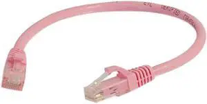 C2G 04046 Cat6 Cable - Snagless Unshielded Ethernet Network Patch Cable, Pink (4 Feet, 1.22 Meters)