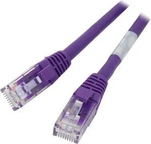 C2G 04027 Cat6 Cable - Snagless Unshielded Ethernet Network Patch Cable, Purple (6 Feet, 1.82 Meters)