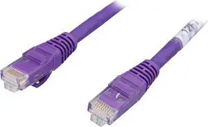 C2G 04030 Cat6 Cable - Snagless Unshielded Ethernet Network Patch Cable, Purple (12 Feet, 3.65 Meters)