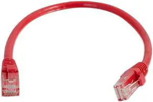 C2G 04001 Cat6 Cable - Snagless Unshielded Ethernet Network Patch Cable, Red (8 Feet, 2.43 Meters)