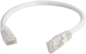 C2G 04039 Cat6 Cable - Snagless Unshielded Ethernet Network Patch Cable, White (12 Feet, 3.65 Meters)