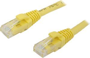 C2G 04008 Cat6 Cable - Snagless Unshielded Ethernet Network Patch Cable, Yellow (4 Feet, 1.22 Meters)