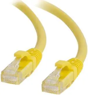 C2G 04010 Cat6 Cable - Snagless Unshielded Ethernet Network Patch Cable, Yellow (8 Feet, 2.43 Meters)