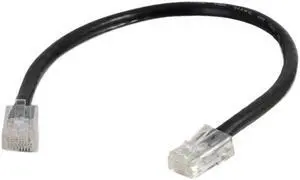 C2G 04112 Cat6 Cable - Non-Booted Unshielded Ethernet Network Patch Cable, Black (7 Feet, 2.13 Meters)
