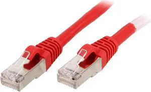 C2G 00855 20 ft. Cat 6 Red Cat6 Snagless Shielded (STP) Network Patch Cable - Red
