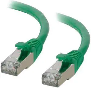 C2G 00833 Cat6 Cable - Snagless Shielded Ethernet Network Patch Cable, Green (9 Feet, 2.74 Meters)