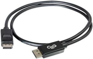 C2G 54402 DisplayPort Cable with Latches M/M, 8K UHD Compatible - Digital Audio Video, Black (10 Feet, 3.04 Meters)