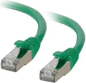 C2G 00826 Cat6 Cable - Snagless Shielded Ethernet Network Patch Cable, Green (2 Feet, 0.60 Meters)