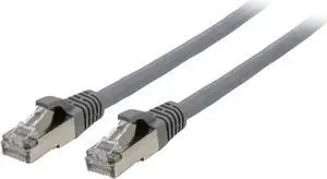C2G 00783 Cat6 Cable - Snagless Shielded Ethernet Network Patch Cable, Gray (10 Feet, 3.04 Meters)