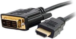 C2G 42514 Black Connector 1 : (1) HDMI Male
Connector 2 : (1) DVI-D Single Link Male Male to Male HDMI TO DVI-D DIGITAL VIDEO CABLE