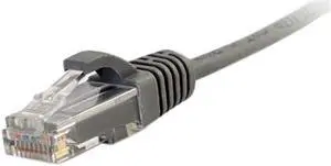 C2G 01095 Cat6 Cable - Snagless Unshielded Ethernet Slim Network Patch Cable, Grey (9 Feet, 2.74 Meters)