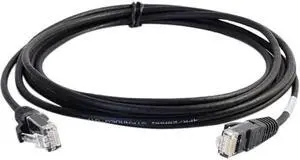 C2G 01098 Cat6 Cable - Snagless Unshielded Slim Ethernet Network Patch Cable, Black (1 Foot, 0.30 Meters)