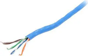 C2G 56010 1000 ft. Cat 5E Blue BULK UNSHIELDED (UTP) NETWORK CABLE WITH SOLID CONDUCTORS - RISER CMR-RATED