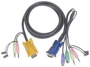ATEN 10 ft. PS/2 KVM Cable with Audio 2L5303P