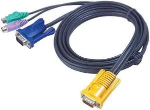 ATEN 2L5206P 20 ft. SPHD-15 Male to VGA and PS2Master View KVM Cables