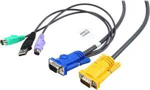 ATEN 6 ft. PS/2-USB KVM Cable 2L-5302UP ATEN 6 ft. PS/2-USB KVM Cable 2L-5302UP
