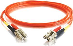 C2G 11032 OM2 Fiber Optic Cable - LC-LC 50/125 Duplex Multimode Fiber Cable, TAA Compliant, Orange (9.8 Feet, 3 Meters)
