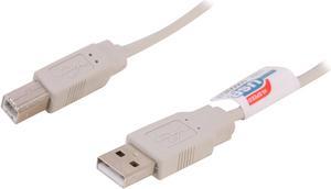 Nippon Labs Beige 3 ft. USB cable A/male to B/male 3ft Model USB-3-AB 3 feet