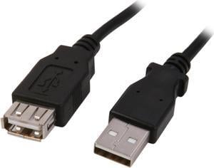 Nippon Labs Black 6 ft. USB cable A/Male to A/Female extension USB 6ft cable Model USB-6-MF-BK 6 feet