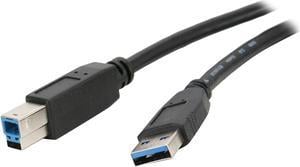 Nippon Labs USB3-6AB 6 ft. USB 3.0 Type A Male to B Male 6ft Cable for Printer and Scanner, Black