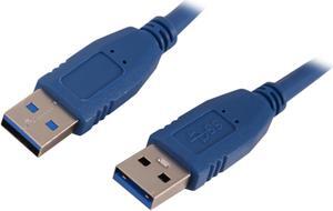 Nippon Labs USB3-3MM Blue USB 3.0 A Male to A Male Cable