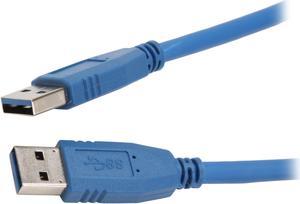 Nippon Labs USB3-6MM 6 ft. Blue USB 3.0 A Male to A Male 6ft Cable 6 feet